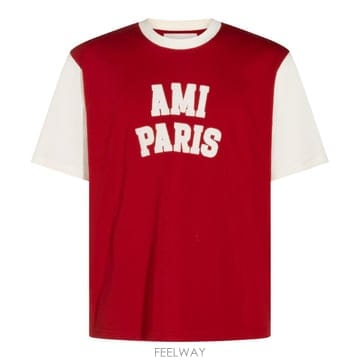 Ami [Q11]�ƹ� UTS418JE0272A202 ���� Ƽ���� RED COTTON T SHIRT[Q11]�ƹ� UTS418JE0272A202 ���� Ƽ���� RED COTTON T SH