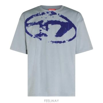 Diesel [Q11]���� A130490DQAU9ED ���� Ƽ���� BLUE COTTON T SHIRT[Q11]���� A130490DQAU9ED ���� Ƽ���� BLUE COTTON T SHI