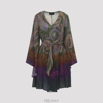 ETRO [D14]��Ʈ�� 66493X0885 BLUE ���� ���ǽ� �巹�� Etro Mini Dress[D14]��Ʈ�� 66493X0885 BLUE ���� ���ǽ� �巹�� Etro Mi