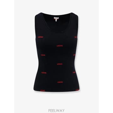 Loewe [N85]�ο��� S359Y23XBA ���� Ƽ���� �μҸ� ��Ҹ� ž LOEWE Cotton tank top w[N85]�ο��� S359Y23XBA ���� Ƽ���� �μҸ� ��Ҹ� ž LO