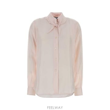 PRADA [X45]����� P471JRSOOO190J F0442 ���� ���� ���� ����콺 Pink silk shirt[X45]����� P471JRSOOO190J F0442 ���� ���� ���� �����