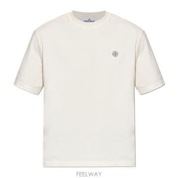 26 FW 스톤 아일랜드 숏슬리브 크루넥 코튼 티셔츠 V0093 L2S152100030S0500