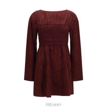 GANNI [K68]���� A1030628 431 ���� ���ǽ� �� �̵� �̴� �巹�� Long sleeve satin Mi[K68]���� A1030628 431 ���� ���ǽ� �� �̵� �̴� �巹��