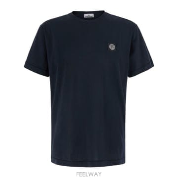 26 FW 스톤 아일랜드 로고 패치 크루넥 티셔츠 네이비 V0020 L2S152100027S0013