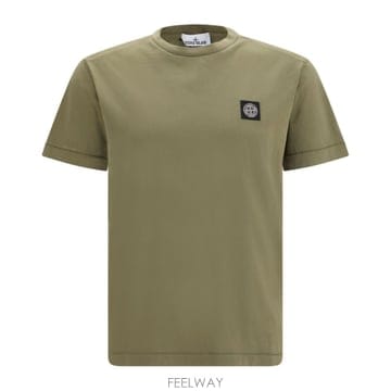 26 FW 스톤 아일랜드 로고 패치 크루넥 티셔츠 V005G L2S152100027S0013