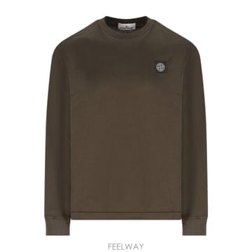 26 FW 스톤 아일랜드 로고 디테일 크루넥 티셔츠 V0078 2100031S0013