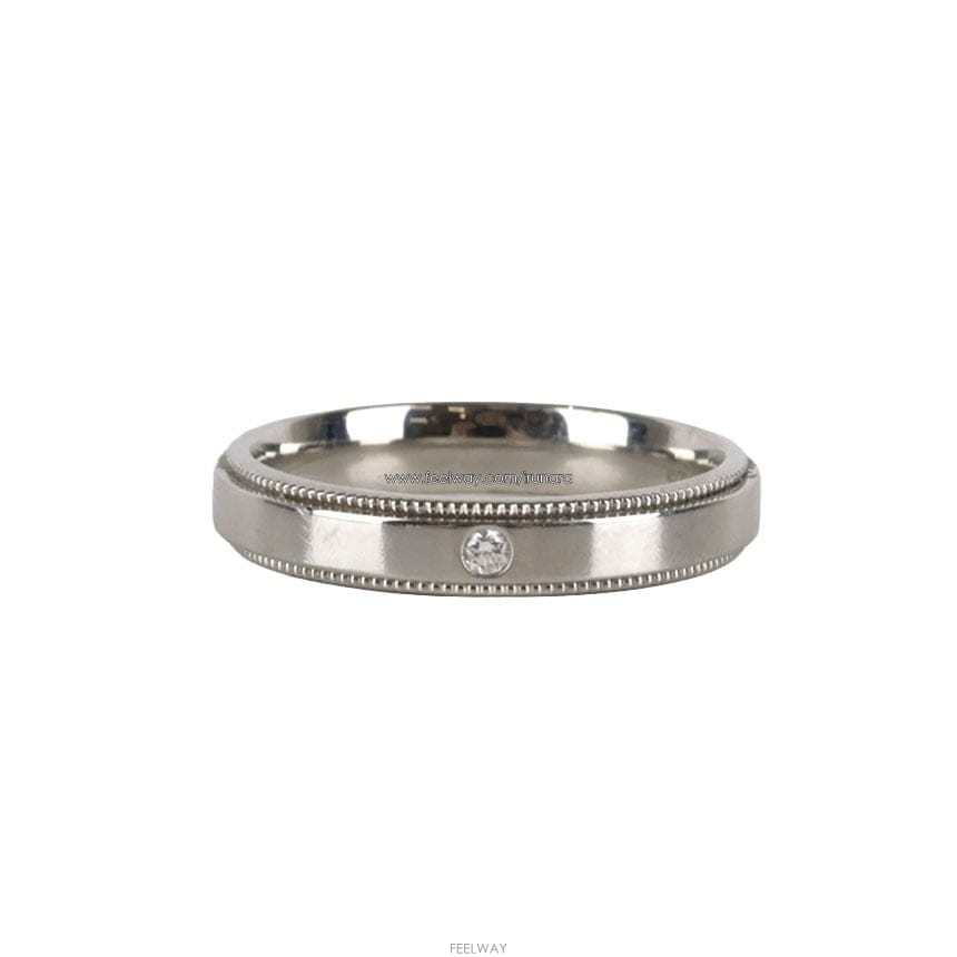 TIFFANY & Co [�߰���ǰ�ٿ�] Ƽ�ĴϾ��� ���Դ� �б׷��� ��� �� ���̾� ���� 4mm 8.5ȣ 74791484[�߰���ǰ�ٿ�] Ƽ�ĴϾ��� ���Դ� �б׷��� ��� �� ����