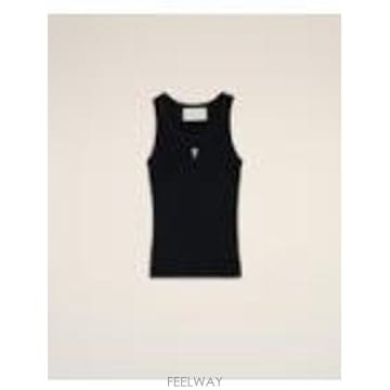 Ami [G95]�ƹ� FTP811JE0117045 ���� ž �μҸ� ��ũž TANKTOP WITH CONTRASTED[G95]�ƹ� FTP811JE0117045 ���� ž �μҸ� ��ũž TANKTO
