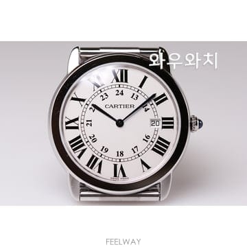 까르띠에 롱드 솔로 쿼츠 스틸 36mm