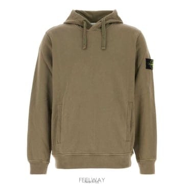 26 FW 스톤 아일랜드 로고 패치 드로스트링 후드티 V005G L2S156100048S0A20