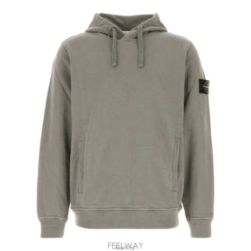 26 FW 스톤 아일랜드 로고 패치 후드티 그레이 V0060 L2S156100048S0A20