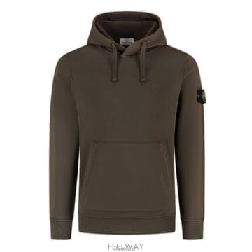 26 FW 스톤 아일랜드 로고 패치 스트레이트 헴 후드티 V0078 L2S156100062S0051