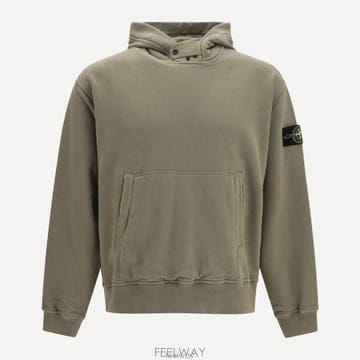 26 FW 스톤 아일랜드 하이넥 후드 스웨트셔츠 V005G L2S156100023S0A20