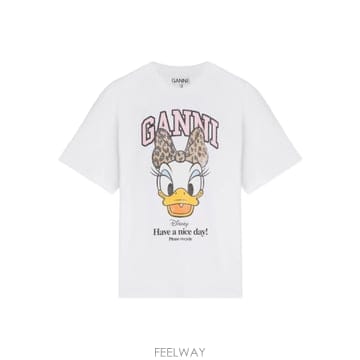 GANNI ���� Daisy Duck white printed T shirt 12094014947592 TP7226502���� Daisy Duck white printed T shirt 12094014947592 T
