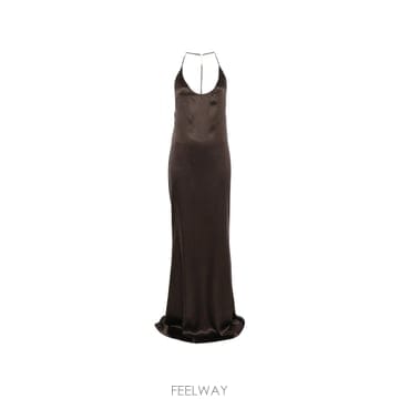 TOM FORD ������ halterneck silk satin maxi dress 12107871682824 TP724579������ halterneck silk satin maxi dress 12107871682824