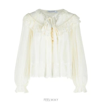 Self Portrait 26SS Self portrait Georgette ���̽� ����콺 RS26192TWWHITE TP5704526SS Self portrait Georgette ���̽� ����콺 RS26192TW