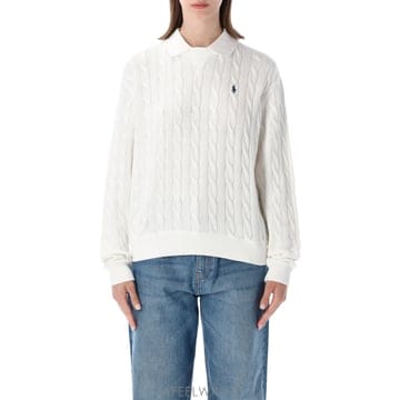 Ralph Lauren 26SS ���� ���� �η� ���� ���� �η� ȭ��Ʈ cable ��Ʈ ��ư ���� ������ 211A12736001 T26SS ���� ���� �η� ���� ���� �η� ȭ��Ʈ cable ��Ʈ 