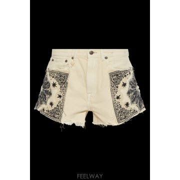 R13 26SS R13 ���� with appliques R13WD191D446B0ECRUWHITEBANDANAAPP26SS R13 ���� with appliques R13WD191D446B0ECRUWHITEBA