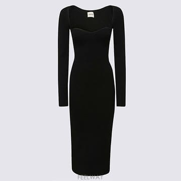 Khaite 25FW Khaite Beth midi �巹�� 8300400200 TP57718615925FW Khaite Beth midi �巹�� 8300400200 TP577186159