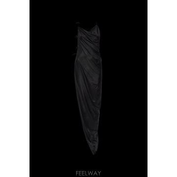 Rick Owens 26SS �������� Asymmetric �巹�� tied at the side DS01F4516JL09 TP5726SS �������� Asymmetric �巹�� tied at the side DS01F