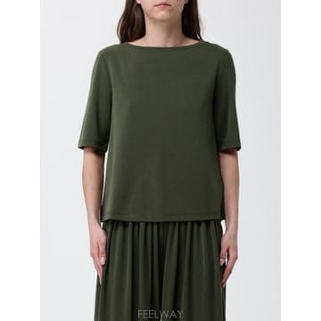 Max Mara 26SS �������� T ���� girocollo MM �������� in morbido ���� di misto moda26SS �������� T ���� girocollo MM �������� in morbido 