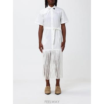 | Other Brand | 26SS Pinko Abito chemisier Pinko in popeline con frange 106826SS Pinko Abito chemisier Pinko in popeline con frang
