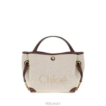 26FW chloe 베이지 canvas 핸드백 CH26AS656S6327M TP577034306