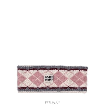 Miu Miu 26SS �̿�̿� CAPPELLI   FASCE PER CAPELLI 5IH0442IEIF0X46 TP57026SS �̿�̿� CAPPELLI   FASCE PER CAPELLI 5IH0442IEIF