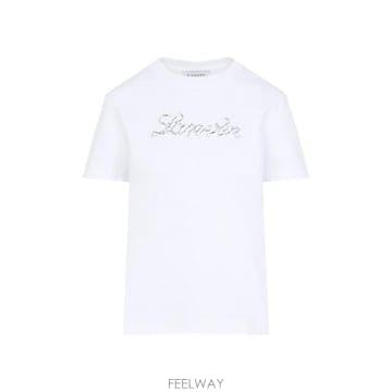 Lanvin 26SS Lanvin EMBROIDERED SCRIPT �ΰ� T ���� RWTS9030J176P2501 TP526SS Lanvin EMBROIDERED SCRIPT �ΰ� T ���� RWTS9030J17
