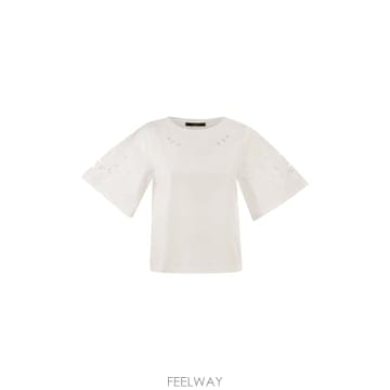Max Mara 26SS �������� WKDTARGA   ��ư poplin ž with embroidery 2615941102626SS �������� WKDTARGA   ��ư poplin ž with embroider