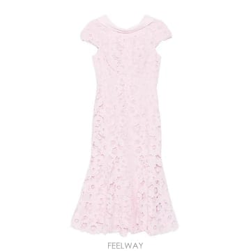 Self Portrait 26SS Self portrait ���̽� Scoop Back Midi �巹�� SS26254MPPINK TP526SS Self portrait ���̽� Scoop Back Midi �巹�� SS262