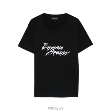 Armani 26SS �������� �Ƹ����� �ΰ� ��ư T ���� EW003594AF12597UC001 TP57380178826SS �������� �Ƹ����� �ΰ� ��ư T ���� EW003594AF1259