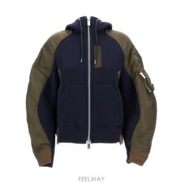 Sacai 26SS Sacai �ĵ�Ƽ In ���̺� ��ư �� Khaki Blend 2608343233 TP5709797126SS Sacai �ĵ�Ƽ In ���̺� ��ư �� Khaki Blend 260834