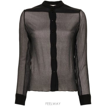 Chloe 25SS chloe Collarless ����콺 in ��ũ crepon C24AHT1100648Q TP57725SS chloe Collarless ����콺 in ��ũ crepon C24AHT11