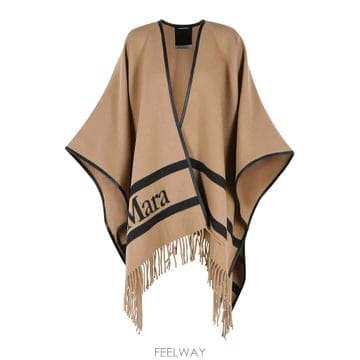 Max Mara 26SS �������� Aris Camel Jacquard �� Poncho 2614541051001 TP5761926SS �������� Aris Camel Jacquard �� Poncho 2614541051