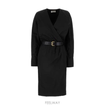 Saint Laurent 26SS ���ζ� ���� �巹�� 792010Y7I171000BLACK TP57648402226SS ���ζ� ���� �巹�� 792010Y7I171000BLACK TP5764840