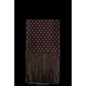 Ferragamo ����䷹ ��󰡸� ��ũ ��ī�� with fringes 520180SRBROWN794421BROWNSTONE����䷹ ��󰡸� ��ũ ��ī�� with fringes 520180SRBRO