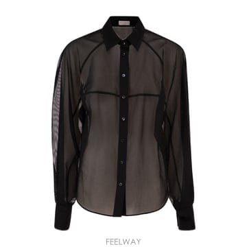 Brunello Cucinelli 26SS ���ڷ� ��ġ�ڸ� ��ư organza Stripe ���� with ����� MH750MO516C09926SS ���ڷ� ��ġ�ڸ� ��ư organza Stripe ���� with 