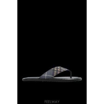 Burberry 26SS Burberry Pavillon slides 8123057C5076WAVEBLUEIPCHECK TP26SS Burberry Pavillon slides 8123057C5076WAVEBLUEIPCH