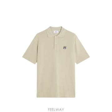 26SS Maison Kitsune Maison Kitsune Fox Head 컴포트 핏 폴로 PM00210