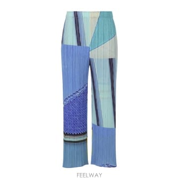 Issey Miyake 26SS PLEATS PLEASE �̼��̹̾��� ��Ƽ COLLAGE TROUSERS PP66JF67407 TP26SS PLEATS PLEASE �̼��̹̾��� ��Ƽ COLLAGE TROUSERS 