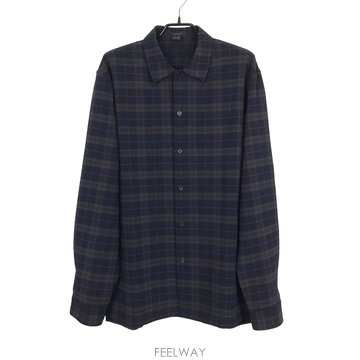 질스튜어트뉴욕 체크 셔츠 남방 남성M (100)