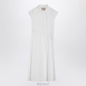 Valentino 26SS Valentino ȭ��Ʈ midi �巹�� with Sangallo embroidery 8B3VAJR26SS Valentino ȭ��Ʈ midi �巹�� with Sangallo embroi