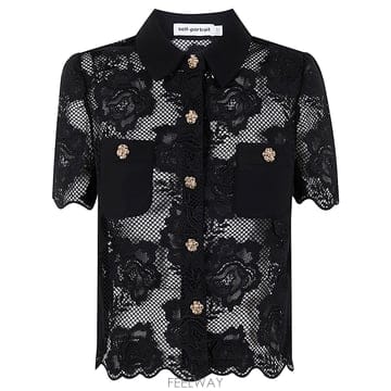 Self Portrait 24FW Self portrait ���� ���̽� ž AW24179TBBLACK TP57211942624FW Self portrait ���� ���̽� ž AW24179TBBLACK TP572