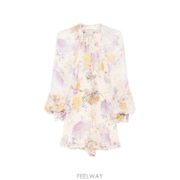 26SS 짐머만 짐머만 Luna Ruffle 플레이 수트 8154YS261CRDA TP574078414