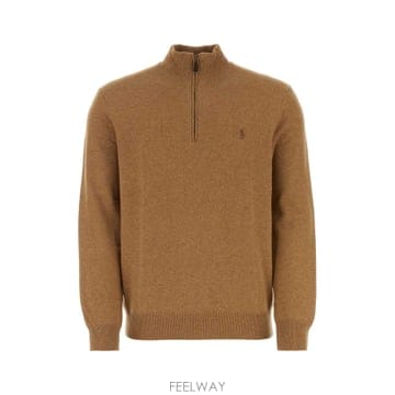 폴로 랄프 로렌 울 pullover with 하프 집 710876756013 TP571822331