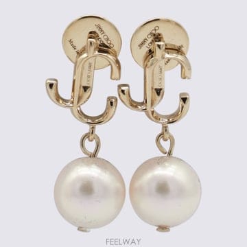 Jimmy Choo 26SS ������ ������ ����� Tone Brass Earrings JCPEARLEARRINGDXQ0C945626SS ������ ������ ����� Tone Brass Earrings JCPEARLE