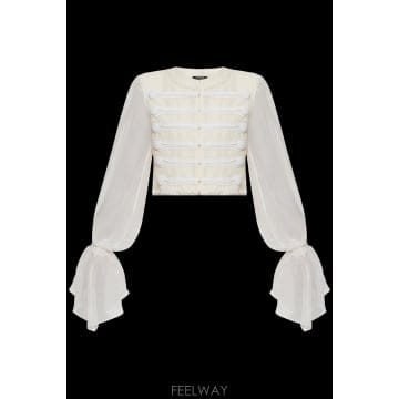 Balmain Balmain Tweed �������� with ��ũ sleeves HF1HR140MI41GDI TP5772867Balmain Tweed �������� with ��ũ sleeves HF1HR140MI41G