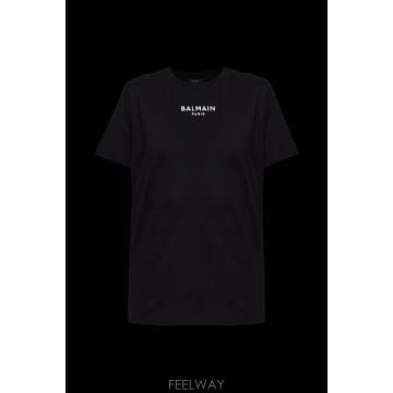 26FW Balmain Embroidered Paris T 셔츠 HF1EF000BD10EAB TP576485