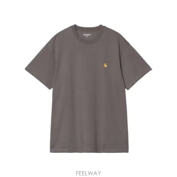 26SS 칼하트 T 셔츠 in cotone con 로고 ricamato 칼하트 I0263913H5XX TP5